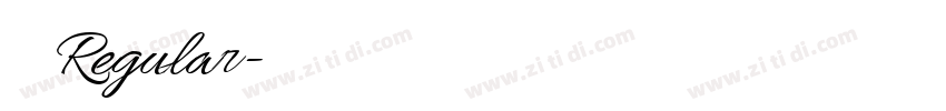 隶书 Regular字体转换